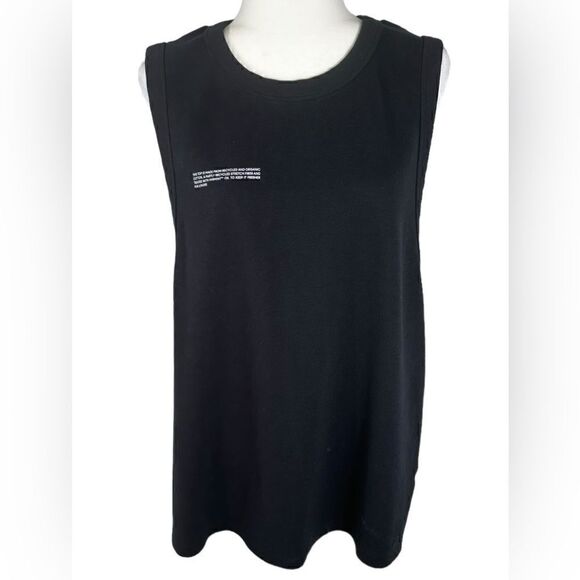 Pangaia Women's Black Recycled Organic Cotton Tank Top - Picture 4 of 9